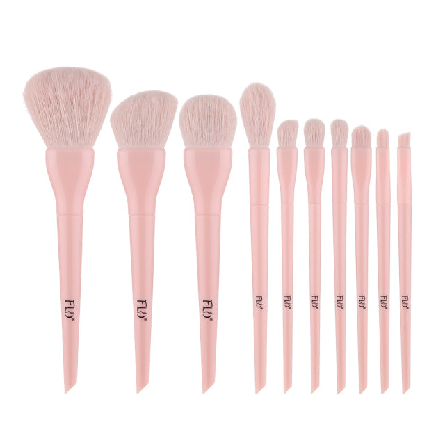 FLD Candy Makeup Brushes Set Face Foundation Powder Eye Shadow Eyebrow Highlight Kabuki Blending Brush Beauty Cosmetic Tools