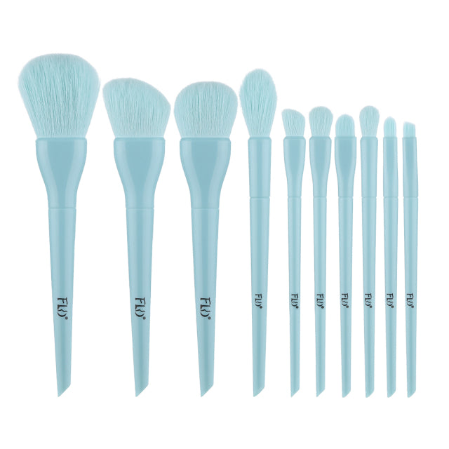 FLD Candy Makeup Brushes Set Face Foundation Powder Eye Shadow Eyebrow Highlight Kabuki Blending Brush Beauty Cosmetic Tools