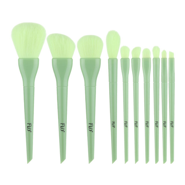 FLD Candy Makeup Brushes Set Face Foundation Powder Eye Shadow Eyebrow Highlight Kabuki Blending Brush Beauty Cosmetic Tools