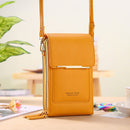 Bolsos de mujer Carteras de cuero suave Pantalla táctil Teléfono celular Monedero Crossbody Correa de hombro Bolso para mujer Bolsos de mujer baratos