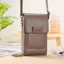 Bolsos de mujer Carteras de cuero suave Pantalla táctil Teléfono celular Monedero Crossbody Correa de hombro Bolso para mujer Bolsos de mujer baratos