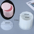 Storage Box Silicone Mold Round Striped Candle Jar Box Design DIY Aroma Plaster Epoxy Concrete Cement Clay Mold Home Decoration