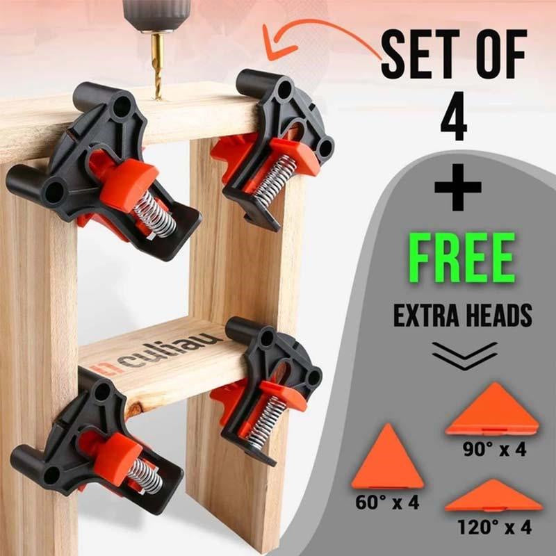 12PCS Clamp Set 60/90/120 Degrees Corner Clamp Wood Angle Clamps Woodworking Frame Clamp Corner Holder Woodworking Hand Tool