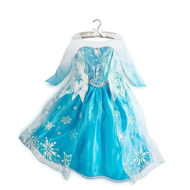 Frozen 1 y 2 vestido de princesa Anna Elsa para niña fiesta de cumpleaños tul vestido de graduación niños Navidad Cosplay Snow Queen disfraz de coronación