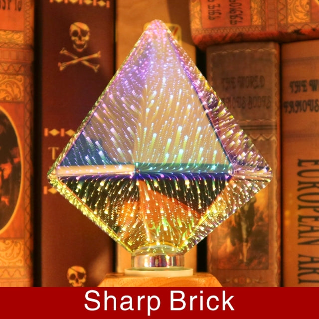 3D Dekoration LED Birne E27 6W 85-265V Vintage Edison Glühbirne Stern Feuerwerk Lampe Urlaub Nachtlicht Neuheit Weihnachtsbaum
