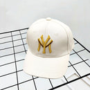 Spring Summer Child Letter Embroidery Outdoor Leisure Sun Baseball Cap Boy  Girl Cotton Breathable Solid Color Adjustable Cap