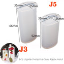 Moon Shape Wine Glass Tray Mold Candlestick Silicone Molds DIY Crystal Epoxy Resin Mould Ceramic Clay Casting Mold Home Decor