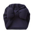Gorro de bebé de Cachemira sintética de Boutique, gorros cálidos de otoño e invierno, gorro con moño sólido, gorros para niños y niñas, turbante nuevo