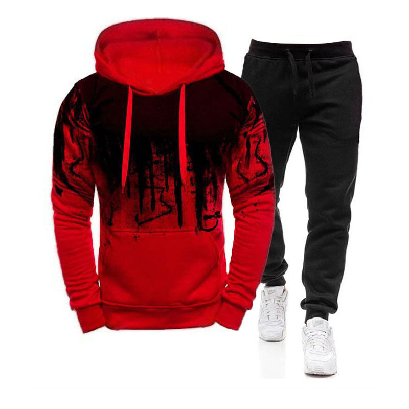 Herren Set Hoodie Sets Herren Trainingsanzug Sportswear Hoodies + Jogginghose 2 Stück Herbst Winter Herren Warme Kleidung Pullover Sweatshirts