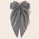New Women Large Bow Hairpin Summer Chiffon Big Bowknot Stain Bow Barrettes Women Solid Color Ponytail Clip Hair Accessories
