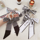 Corea cinta larga perlas bandas para el cabello lazo para el cabello Scrunchies para mujeres niñas verano Floral estampado Pontail lazos para el cabello accesorios para el cabello