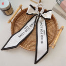 Corea cinta larga perlas bandas para el cabello lazo para el cabello Scrunchies para mujeres niñas verano Floral estampado Pontail lazos para el cabello accesorios para el cabello