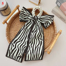 Corea cinta larga perlas bandas para el cabello lazo para el cabello Scrunchies para mujeres niñas verano Floral estampado Pontail lazos para el cabello accesorios para el cabello