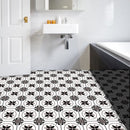 10Pcs Bathroom Kitchen Bedroom Floor Stickers Self-Adhesive Wear-Resistant Waterproof Non-Slip Stickers Toilet Tile Stickers