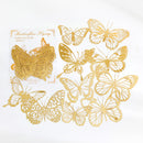 10pcs/pack INS Scrapbooking paper Bronzing Lace Decoration paper Hollow Card Collage material lomo cards DIY handmade art marker