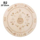 Carven Altar Wooden Divination Pendulum Board Star Sun Moon Laser Cut Slice Wood Base Coasters Wall Sign Decor Hexagonal Pointed