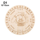 Carven Altar Wooden Divination Pendulum Board Star Sun Moon Laser Cut Slice Wood Base Coasters Wall Sign Decor Hexagonal Pointed