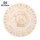 Carven Altar Wooden Divination Pendulum Board Star Sun Moon Laser Cut Slice Wood Base Coasters Wall Sign Decor Hexagonal Pointed