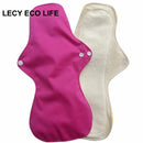 Lecy Eco Life reusable menstrual pads for heavy flow 1pc 13&quot; Flamingo printed night use, large size breathable women cloth pads
