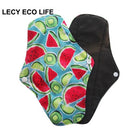 [LECY ECO LIFE] bamboo charcoal fleece inner lady cloth menstrual pads Flamingo printed,Reusable waterproof Mummy pads for Women