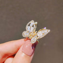 Summer Small Rhinestone Butterfly Hair Claws Hairpin Cute Pearl Grabs Metal Hair Clip For Women Sweet Accessories