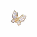Summer Small Rhinestone Butterfly Hair Claws Hairpin Cute Pearl Grabs Metal Hair Clip For Women Sweet Accessories