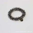 Women Elegant Crystal Pearl Hair Ring Ties  Beads Ponytail Holders Hair Accessories Elastic Hair Band Girls Scrunchies Bracelet