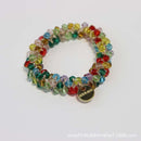 Women Elegant Crystal Pearl Hair Ring Ties  Beads Ponytail Holders Hair Accessories Elastic Hair Band Girls Scrunchies Bracelet