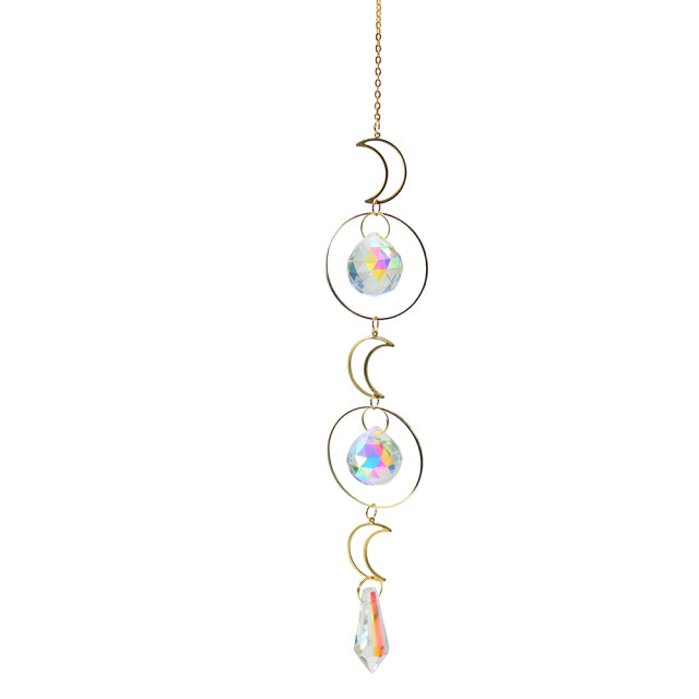 Prisma-Sonnenfänger, hängende Fensterkristalle, Regenbogen-Lichtfänger, Kristall-Sonnenfänger, 50 mm, Sommergeschenk, achteckige Perlen