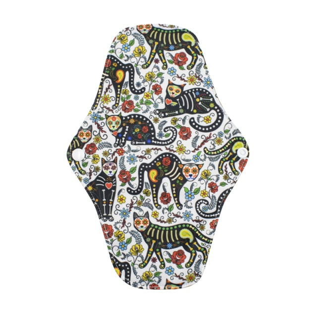 [1 STÜCKE] Waschbare Damenbinde Bambuskohle Handtuch Wiederverwendbare Menstruationseinlage Postpartale Dichtungen Mutterschaftstücher für Schwangere
