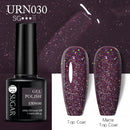 UR SUGAR 7.5ml Reflective Glitter Gel Nail Polish Winter Color Sparkling Sequins Soak Off UV LED Varnish Nail Art Decoration