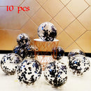 10/20 Globos de confeti de estrellas Confeti metálico Látex Globo transparente Baby Shower Fiesta de cumpleaños Bola de decoración de boda Globo