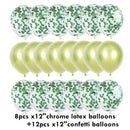 10/20 Globos de confeti de estrellas Confeti metálico Látex Globo transparente Baby Shower Fiesta de cumpleaños Bola de decoración de boda Globo