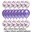 10/20 Globos de confeti de estrellas Confeti metálico Látex Globo transparente Baby Shower Fiesta de cumpleaños Bola de decoración de boda Globo