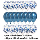 10/20 Globos de confeti de estrellas Confeti metálico Látex Globo transparente Baby Shower Fiesta de cumpleaños Bola de decoración de boda Globo