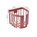 Estante de papel higiénico sin perforaciones, caja de pañuelos de cocina para baño, caja de almacenamiento de papel adhesivo montada en la pared, soporte de papel higiénico, rollo de papel