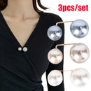 3 Teile / satz Doppelte Perle Brosche Pins Anti-Fade Exquisite Elegante Broschen für Frauen Pullover Mantel Sommerkleid Dekoration