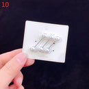 3 Teile / satz Doppelte Perle Brosche Pins Anti-Fade Exquisite Elegante Broschen für Frauen Pullover Mantel Sommerkleid Dekoration