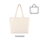 Reusable Cotton Shopping Bags Eco Foldable Shoulder Bag Large Handbag Fabric Canvas Tote Bag for Market Shopping Bags Foldable