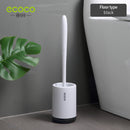 ECOCO Silicone Head Toilet Brush Quick Draining Clean Tool Wall-Mount Or Floor-Standing Cleaning Brush Bathroom Accessories
