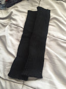 New Japanese Lolita Sweet Girl Leg Warmer Knit Socks Wool Ball Knitted Foot Cover Cosplay Women Autumn Winter  Heap Heap Socks