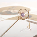 Palillos de Metal para el cabello de estilo chino para mujer