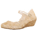 Kleinkind Kleinkind Kinder Baby Mädchen Keil Cosplay Party Single Prinzessin Schuhe Sandalen Kinder High Heel Mädchen Schuhe Performance Prop