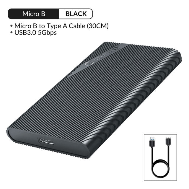 ORICO 2.5 inch HDD Case SATA to USB 3.0 HDD Enclosure External HD Case for 7-9.5mm HDD SSD Disk Case Hard Drive Box Support UASP