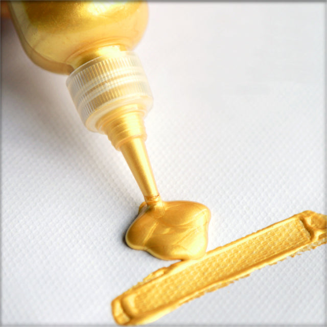 60 ml Goldene Acrylfarbe Metallic Acrylfarbe Wandfarbe Fguang Wasserdichte Flüssigkeit Handgemalte Pigmentnadelflasche