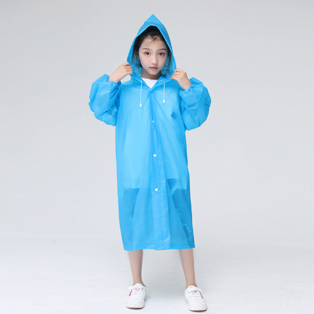 Chubasquero de EVA a la moda para niños, chubasquero impermeable grueso para niños, traje de lluvia impermeable