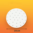 100pcs 9/8/7 Inch Air Fryer Liners Perforated Non-stick Mats Perforated Parchment Papers Steaming Basket Mat Baking for Kitchen