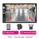 Podofo 2 din Car Radio 7&quot; HD Autoradio Multimedia Player 2DIN Touch Screen Auto audio Car Stereo MP5 Bluetooth USB TF FM Camera