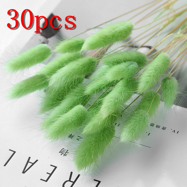 45cm Reed Pampas Wheat Ears Rabbit Tail Grass Natural Dried Flowers Bouquet Wedding Decoration Christmas Party For Home Decor