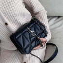 Luxury Brand Handbag Fashion Simple Tassel Square bag Quality PU Leather Women&